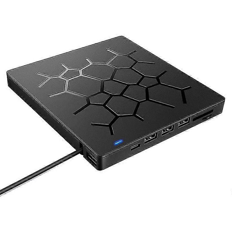 External Cd/dvd Drive Usb 3.0 Type-c 6 In 1 Dvd Drive Player With Sd/tf Usb3.0 Optical Drives For Pc Laptop