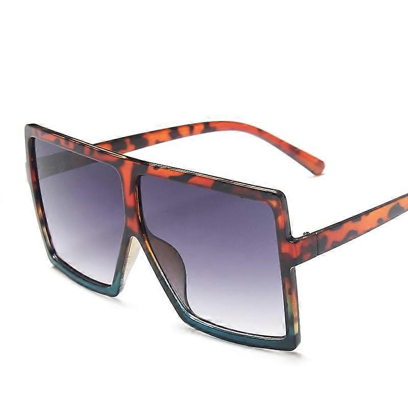 New Square Sunglasses Women Oversized And Luxurious 2023 Fashion Luxury Brand Personlity Gradient Leopard Gafas UV400