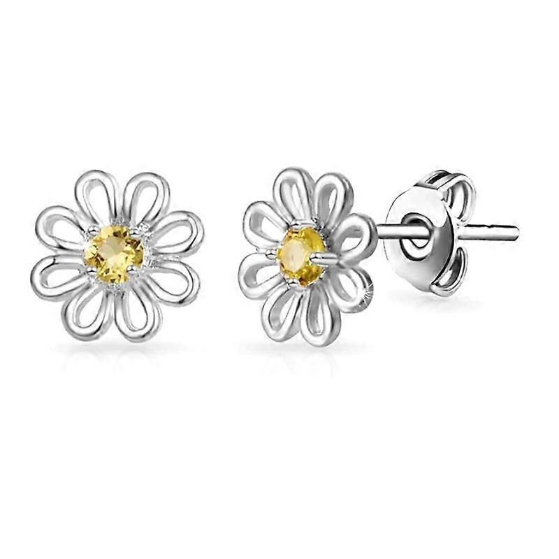 Daisy Stud Earrings Created with Crystals