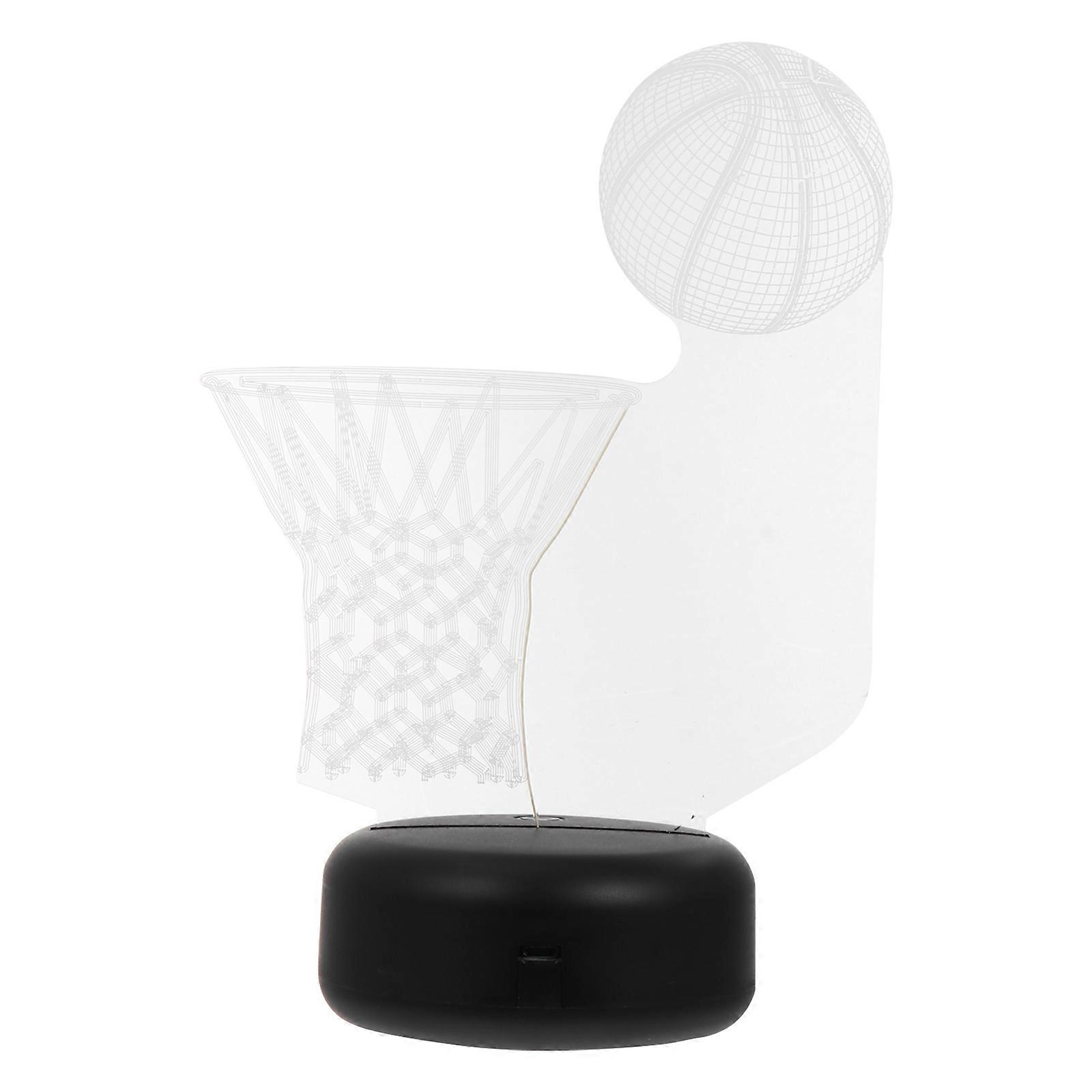 1 Set Basketball Shape LED 3D Visual Night Light Creative Visual Touch Lamp