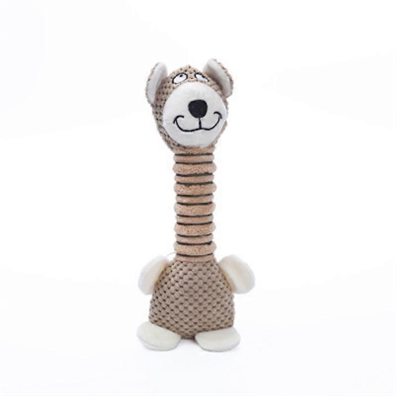 Pet Toy Plush Long-Necked Animal Bite Resistant Interactive Dog Toy