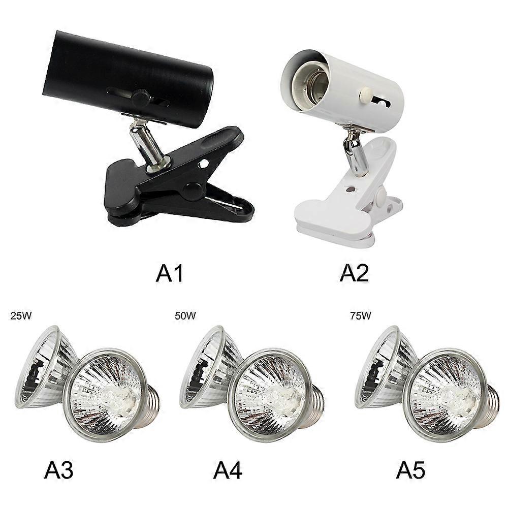 New Hot Uvb + Uva Reptile Lamp Kit With Clip-on Ceramic Light Holder Turtle Basking Uv Heating Lamp Tortoises Lizards Lighting