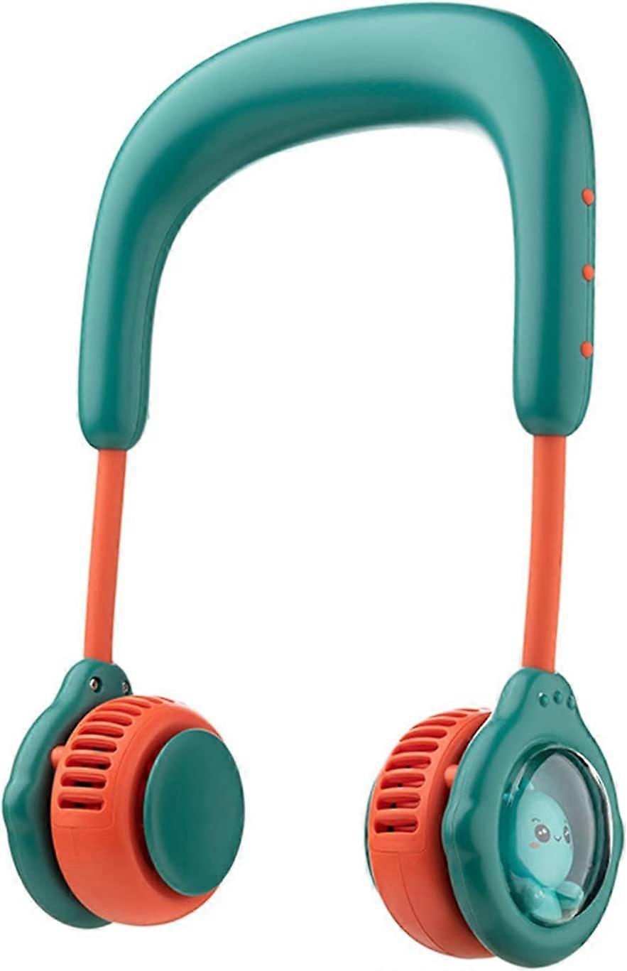 Portable Neck Fan Creative Leafless Hanging Neck Fan Portable