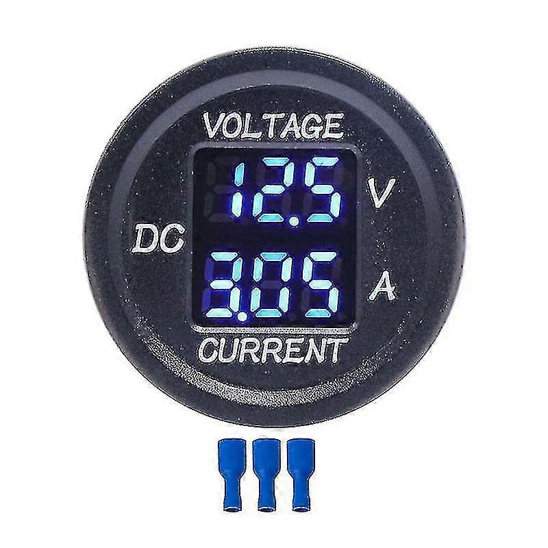Lcd Digital Display Multimeter Voltmeter Ammeter Tester Current Circuit For Car, Blue