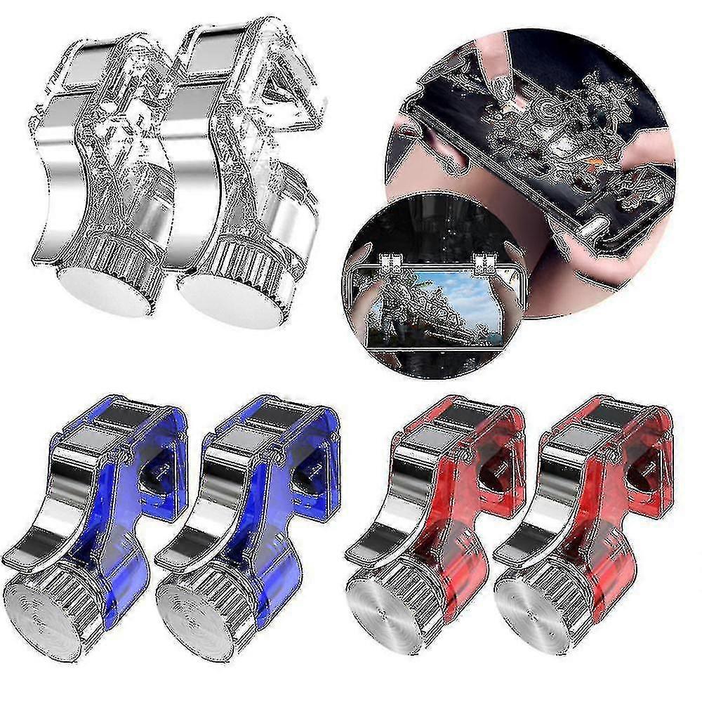 6pcs Game Controller Trigger For Mobile Mobile Trigger Double Sensitive Aim&shoot Gaming Keys Buttons