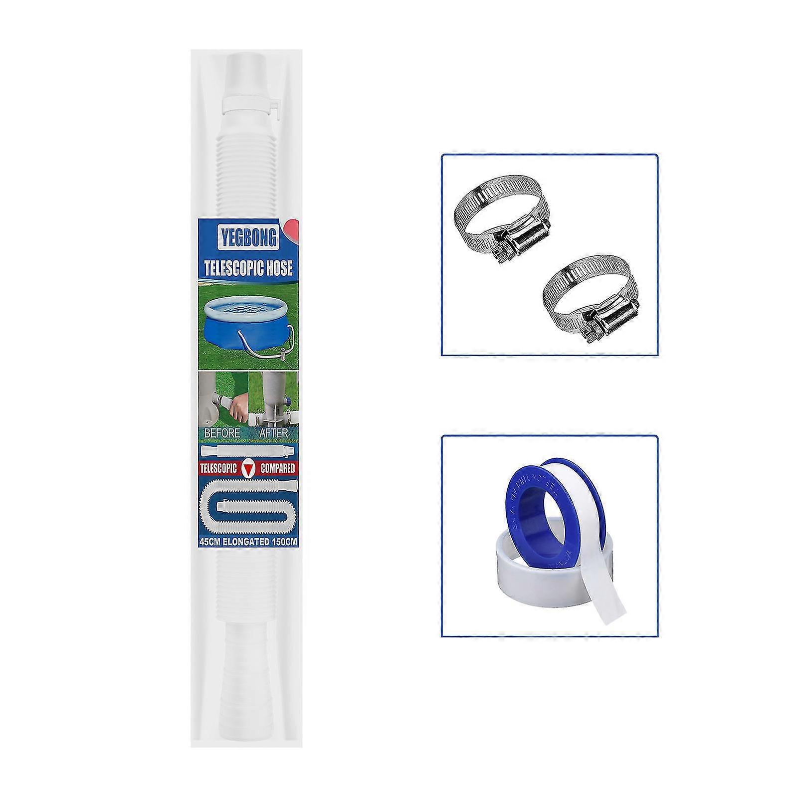 Swimming Pool Replacement Hose 0.83-1.73in Diameter Adjustable Hose Clamp