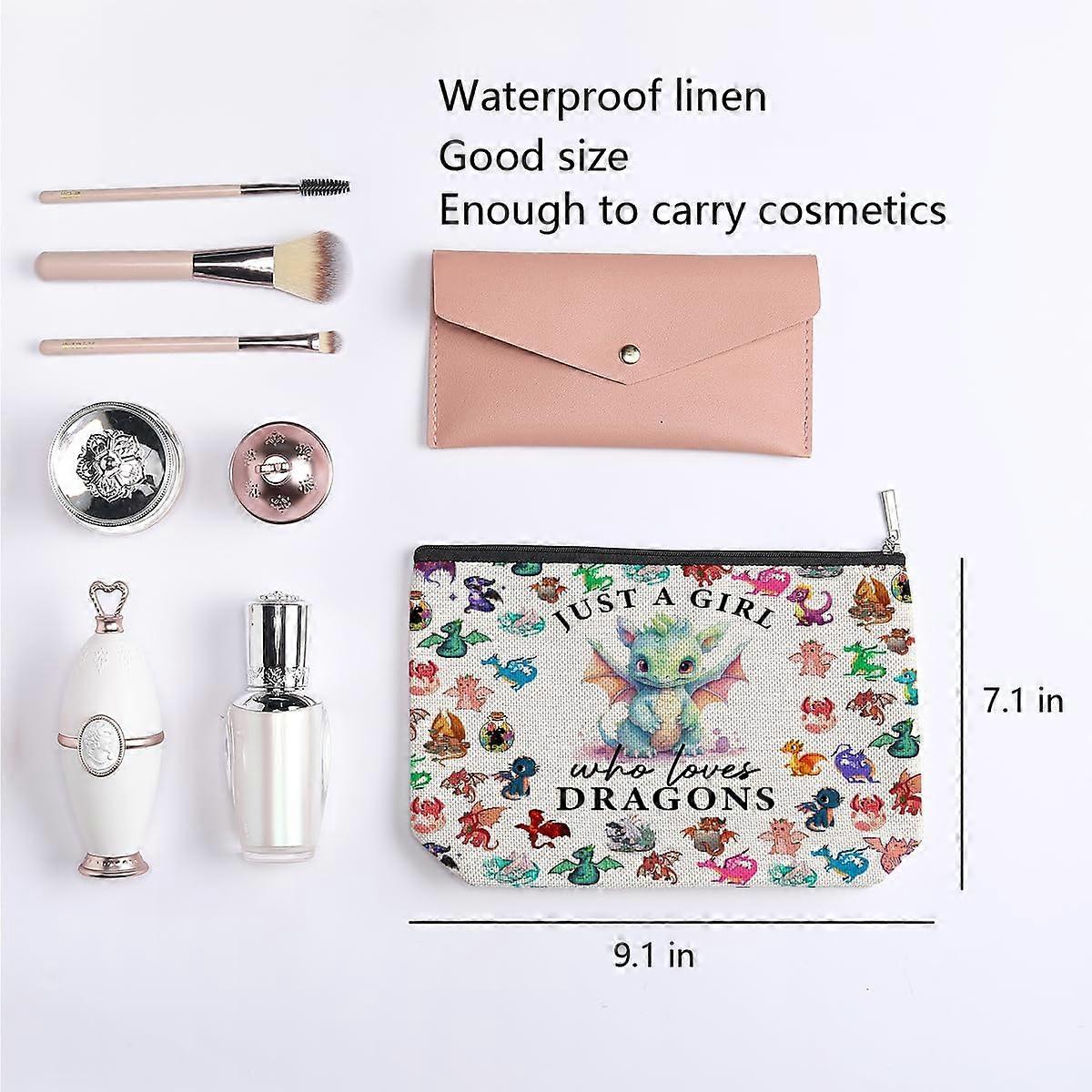 Drachen-Make-up-Tasche – Wasserdicht, 25,4 X 17,8 Cm, Perfektes Geschenk Für Drachen-Fans