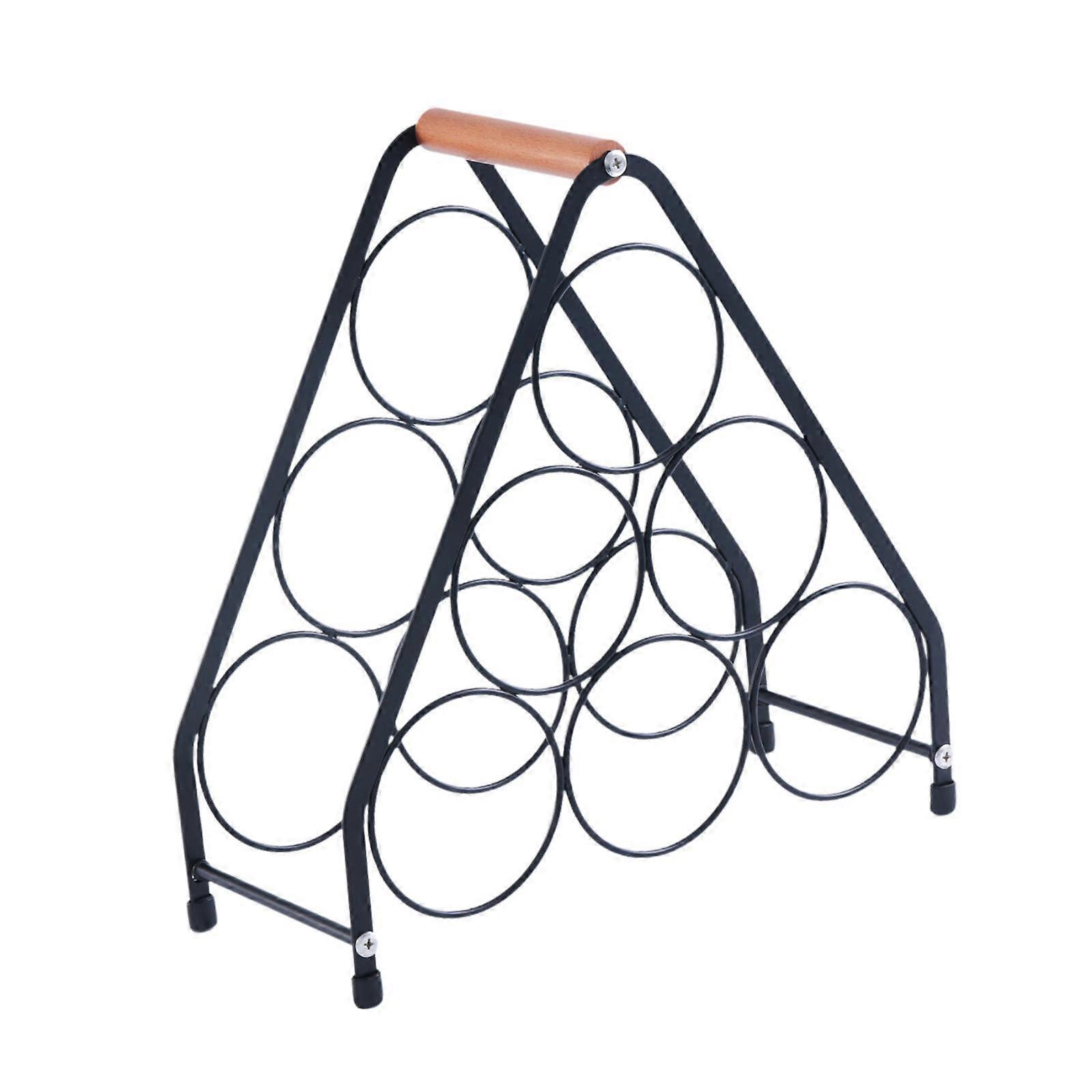 Wine Display Rack Decorative Wine Bottle Holder for Hallway Hotel Restaurant A