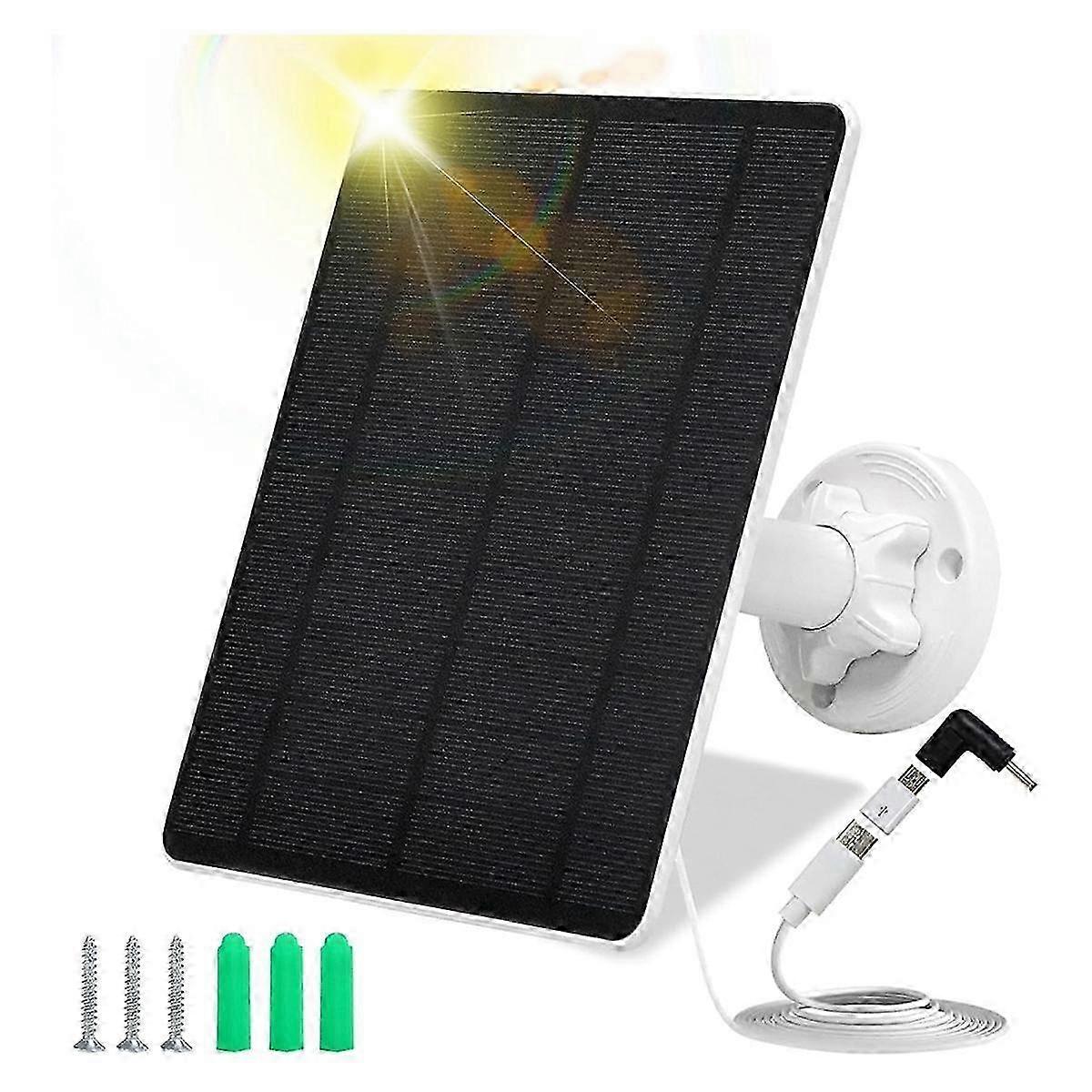 Solar Panel For Security Camera,5w Usb Solar Panel For Cameras Dc 5v,camera Solar Panel Charger,ip65 Solar Panel Charger