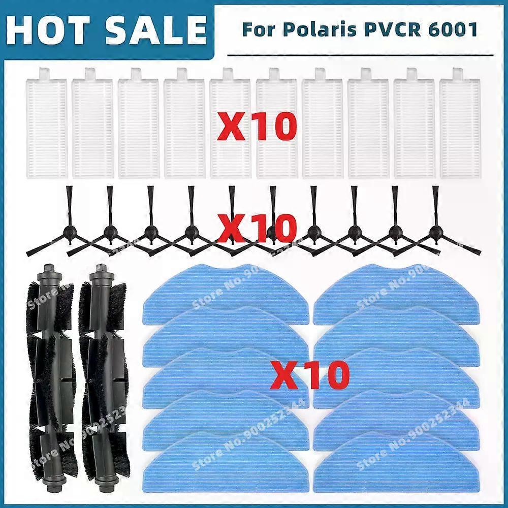 Compatible For Polaris PVCR 5001 / 6001 / PVCRDC 5002 / 6002 / Beko VRR80214VB / VRR94314VB Parts Main Side Brush Filter Mop