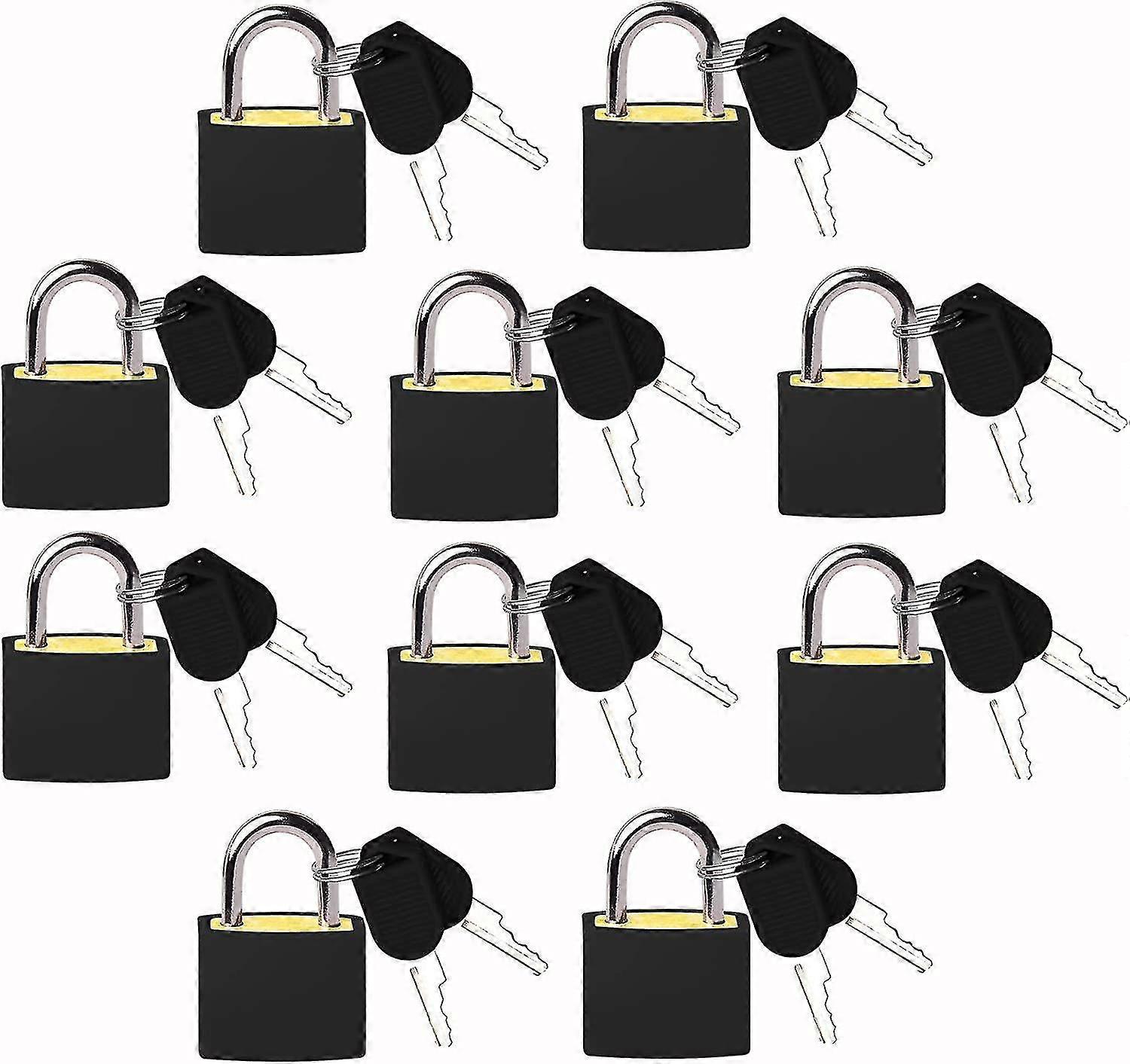 Padlock(10 Pack )bulk Small Locks With Keys Home School Essentials For Luggage