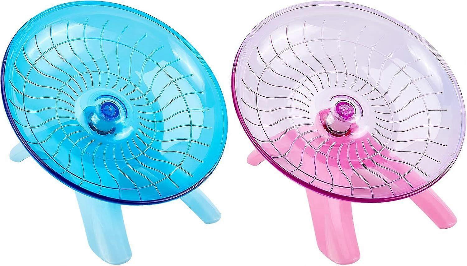 Exercise Wheel 6 Pcs Jogging Running Silent Spinner Hamster Flying Saucer for Syrian Hamsters Rat Gerbils Mice and Other Small Animal