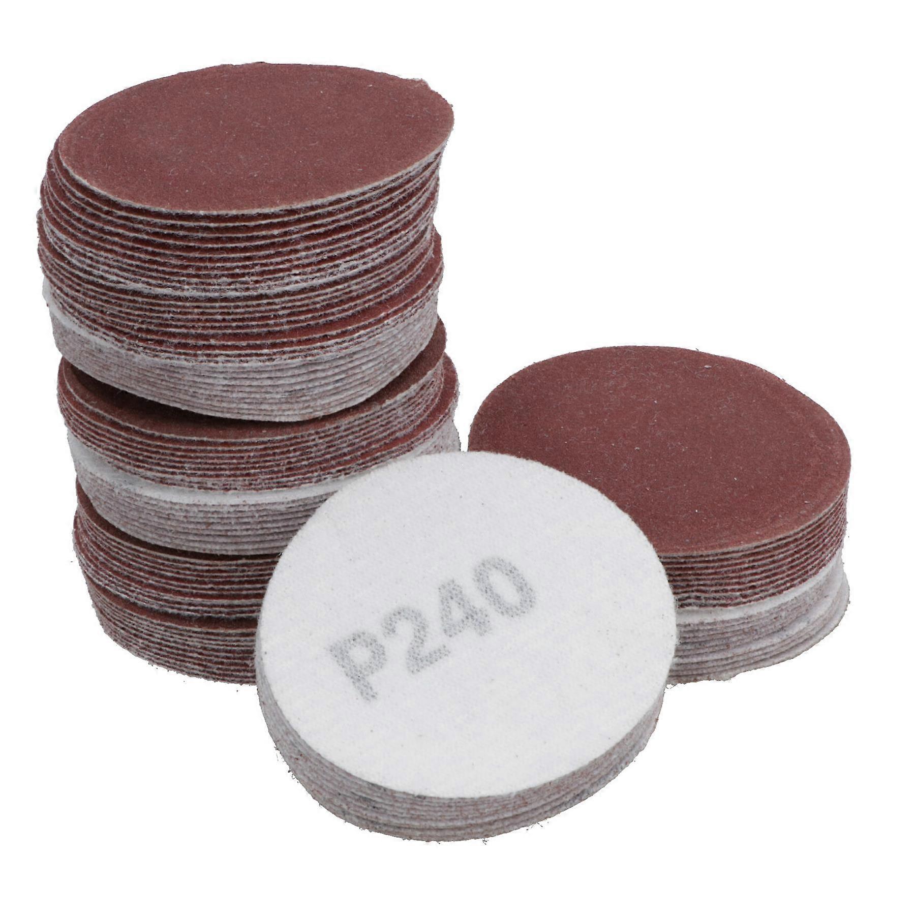 100 Pack Hook/Loop DA Sanding Grinding Abrasive Pad 240 Grit Discs 2" (50mm) AT940