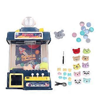Mini Klauenmaschine Tragbarer Soundeffekt Cultivate Direction nce Arcade Games Grabber Spielzeug Dunkelblau