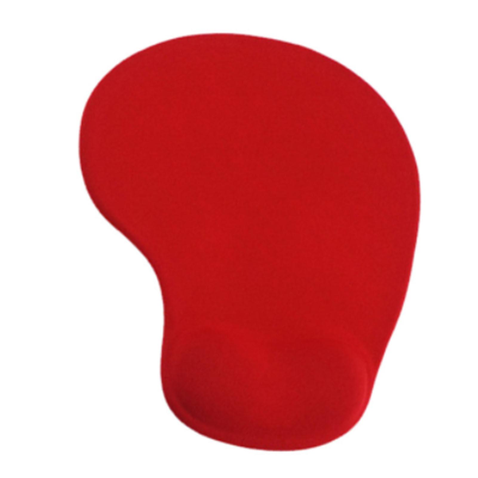 Wrist Rest Mouse Pad Ergonomic Design Soft Comfortable Pain Relief Wrist Support Silicone Mouse PadOPP Packaging Red