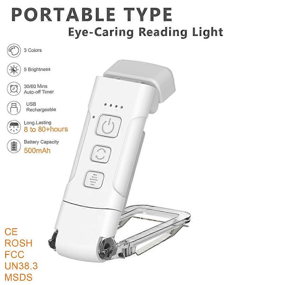 Go Gadget Reading Light, Rechargeable Clip On Go Gadget Book Light for Reading
