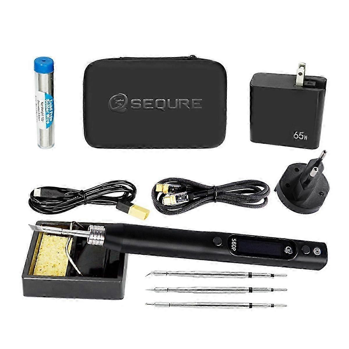 S60P Soldering Iron Set Support PD DC PPS Power Supply Iron Tip Set Compatible with C210 Solder Ti