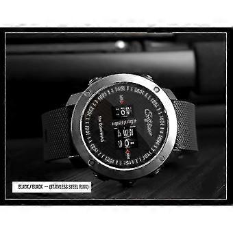 Mens Drum Roll Watch Impressionante Relógio Rolling Rubber S
