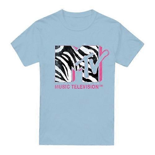 MTV Mens Pink Zebra T-Shirt