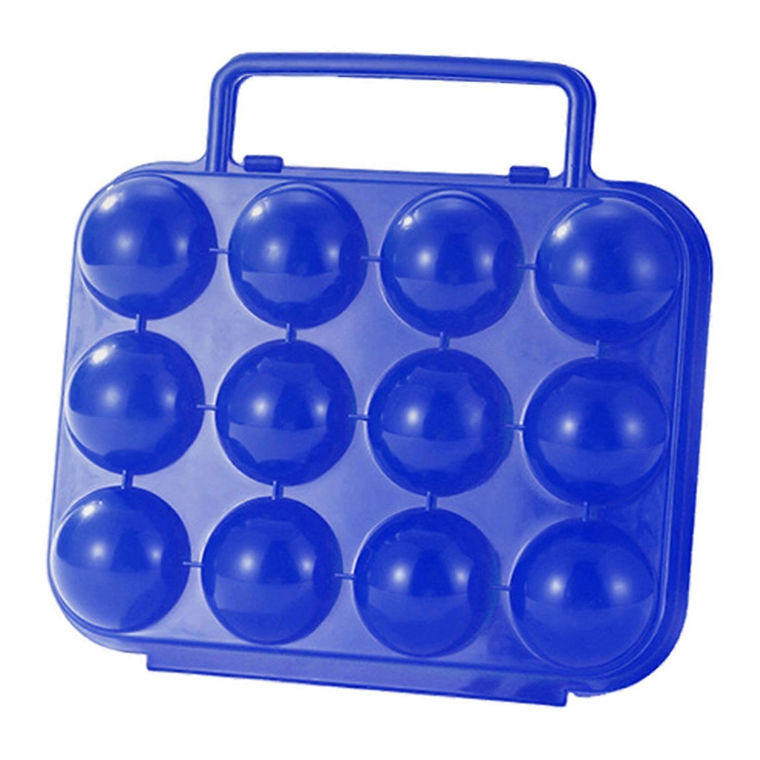 6 Grid Egg Box with Handle Large Capacity Shockproof Impact Resistant Compact Design Portable Egg