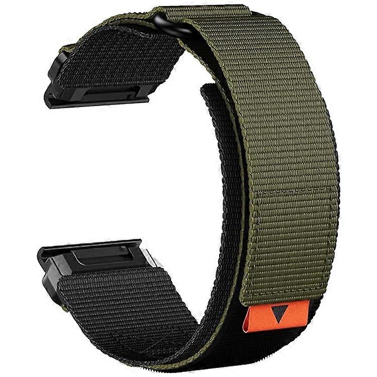 22mm Magic Tape Nylon Quick Release Strap Compatible For Garmin Fenix 8 47mm / Fenix 7 / 6
