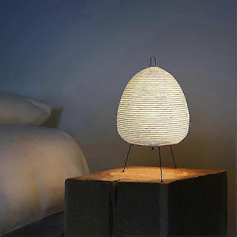 Japonais Créatif Trépied Lampadaire Chambre Chevet Bureau Blanc Riz Papier Lampe de Table Maison Hôtel Loft Éclairage Déco StandLight