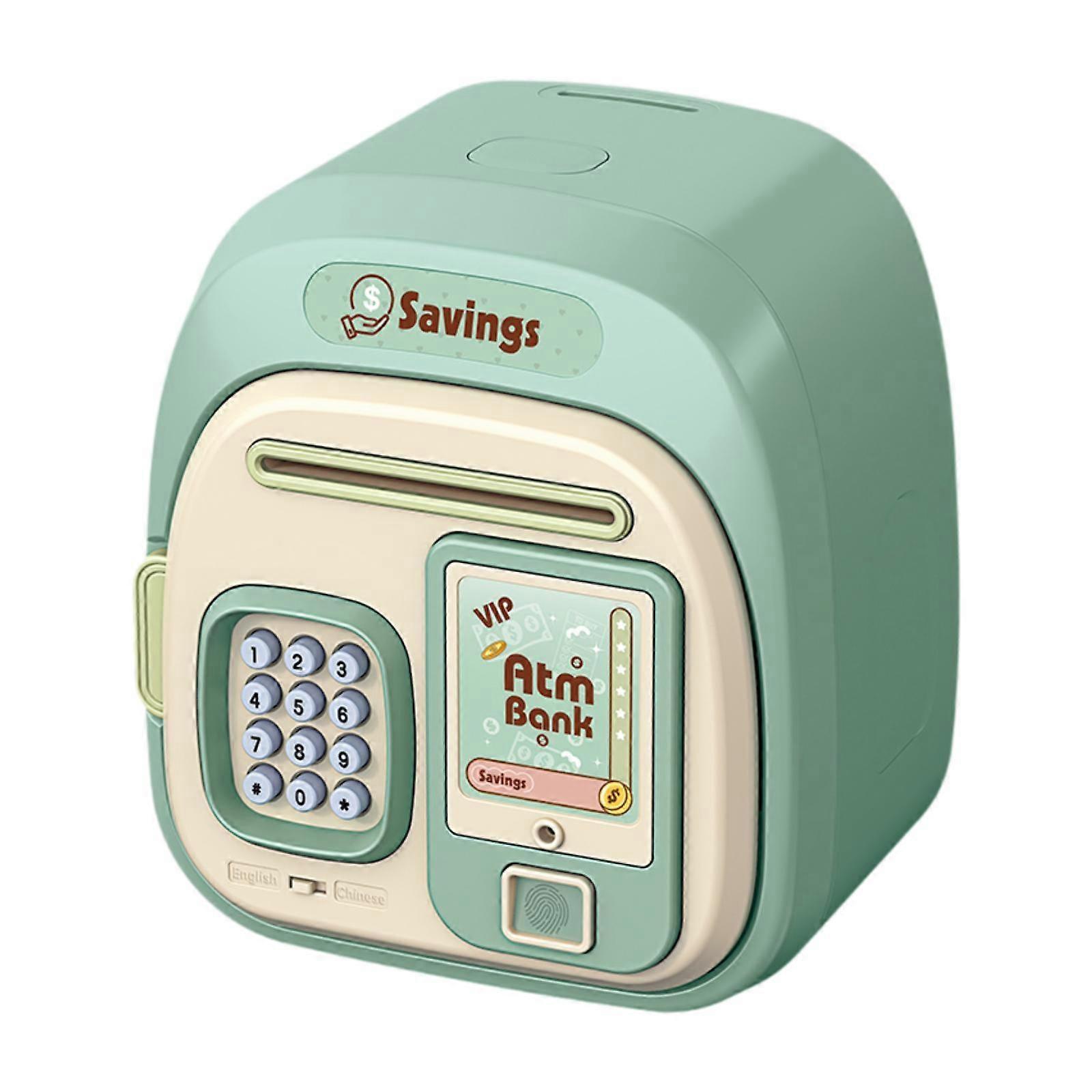 Electronic Piggy Bank Double Mode Password Automatic Roll Large Capacity Money
