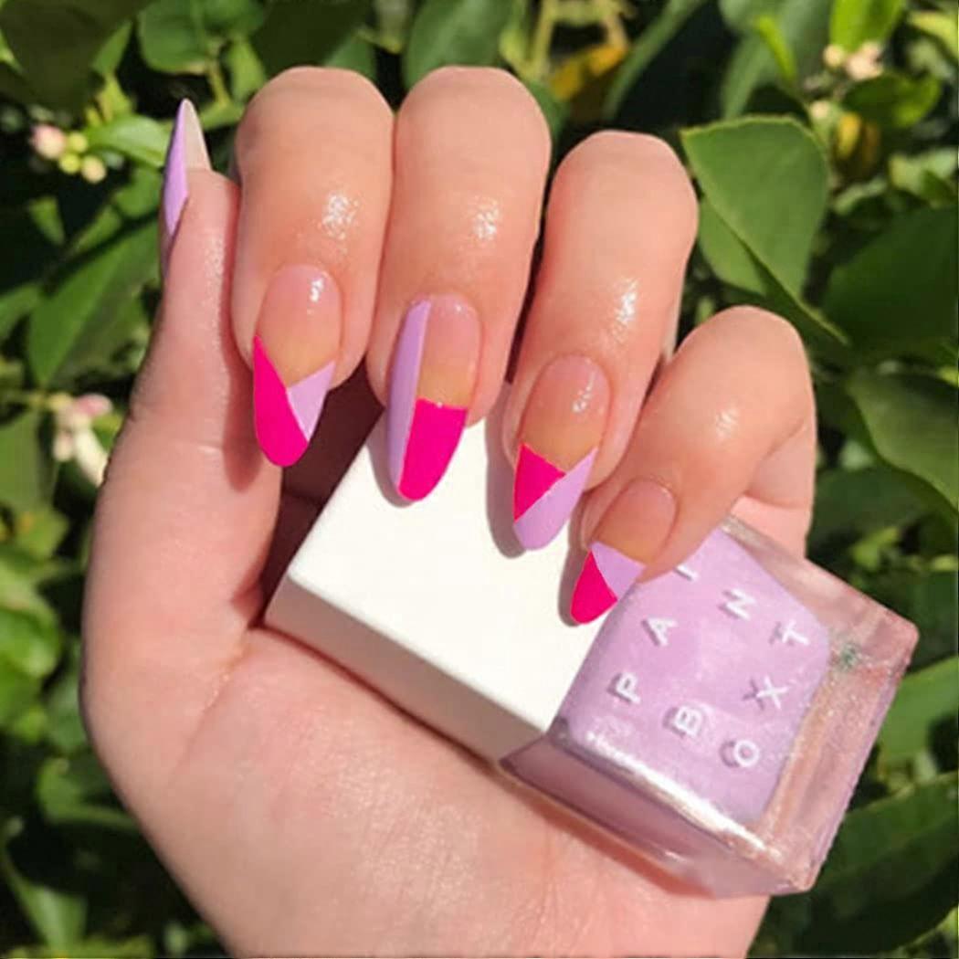 Reusable Press On Nails, Medium Acrylic Nails With Easy Application For Salon-Quality Manicures At Home