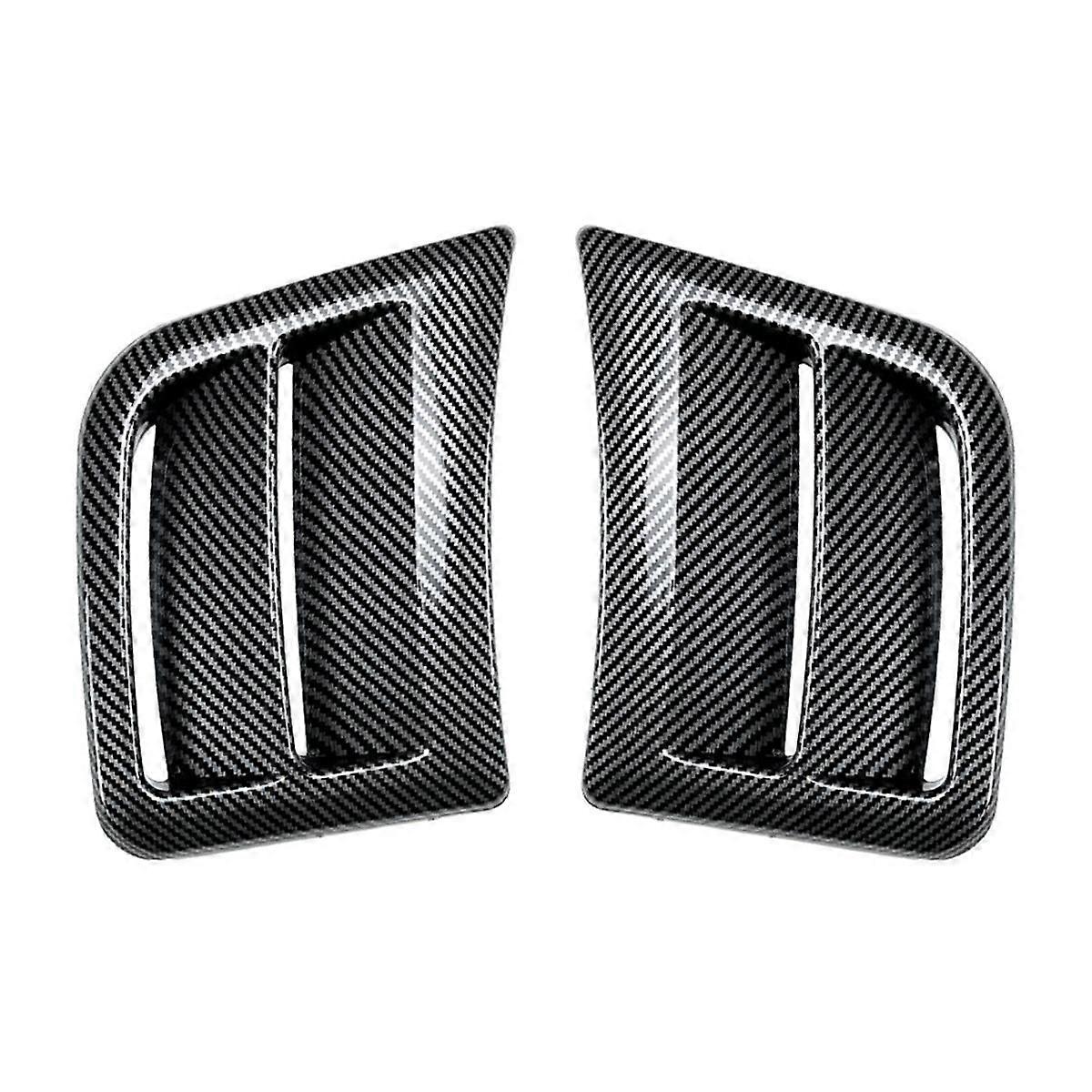 Front Bumper Side Air Vent Cover Intake Frame Trim for 2008-2014 Accessories Carbon Fiber Pattern