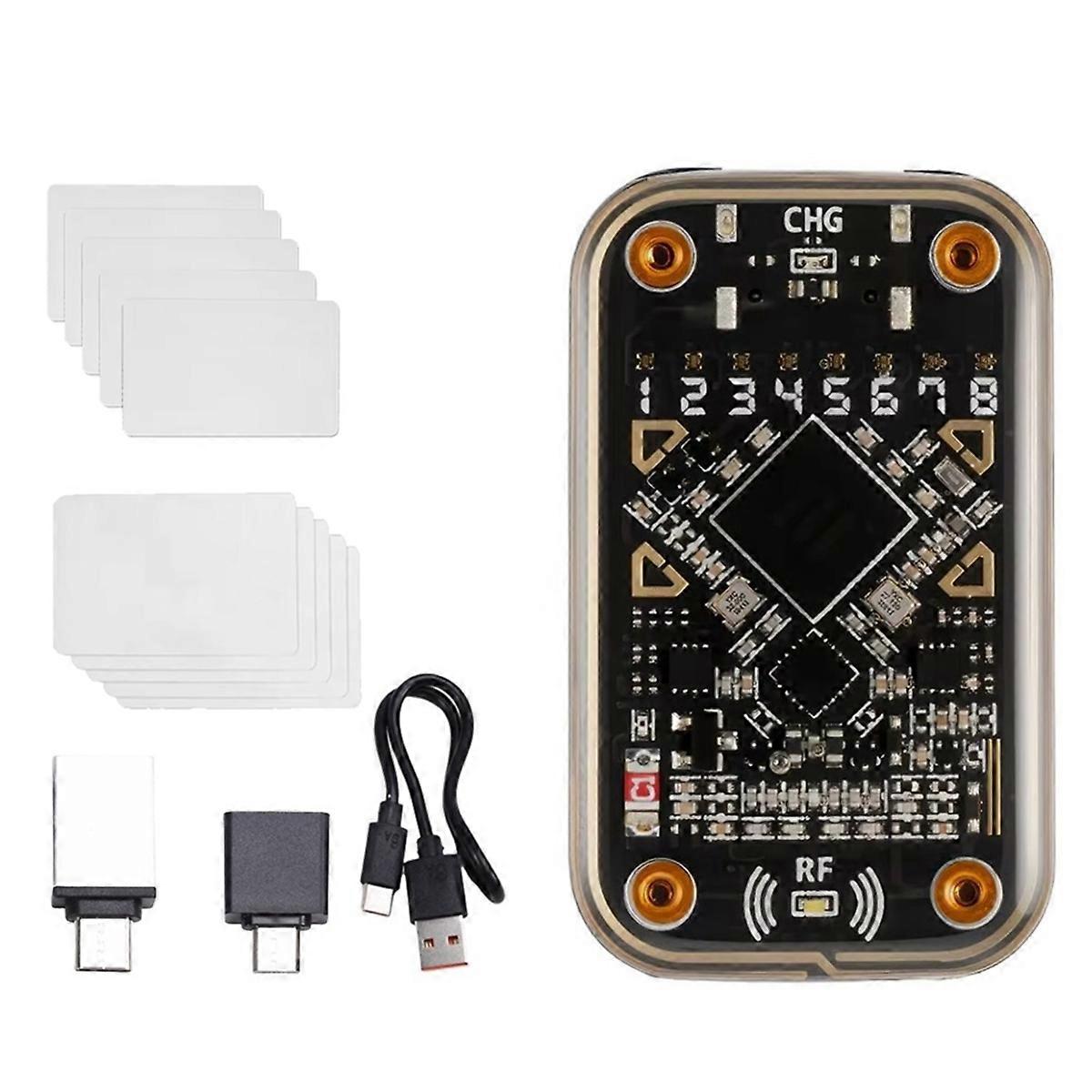 Chameleon Ultra Contactless Smart Card Emulator RFID Smart Chip Reader + 5xCUID/UID Card Compatible to NFC Read Writer