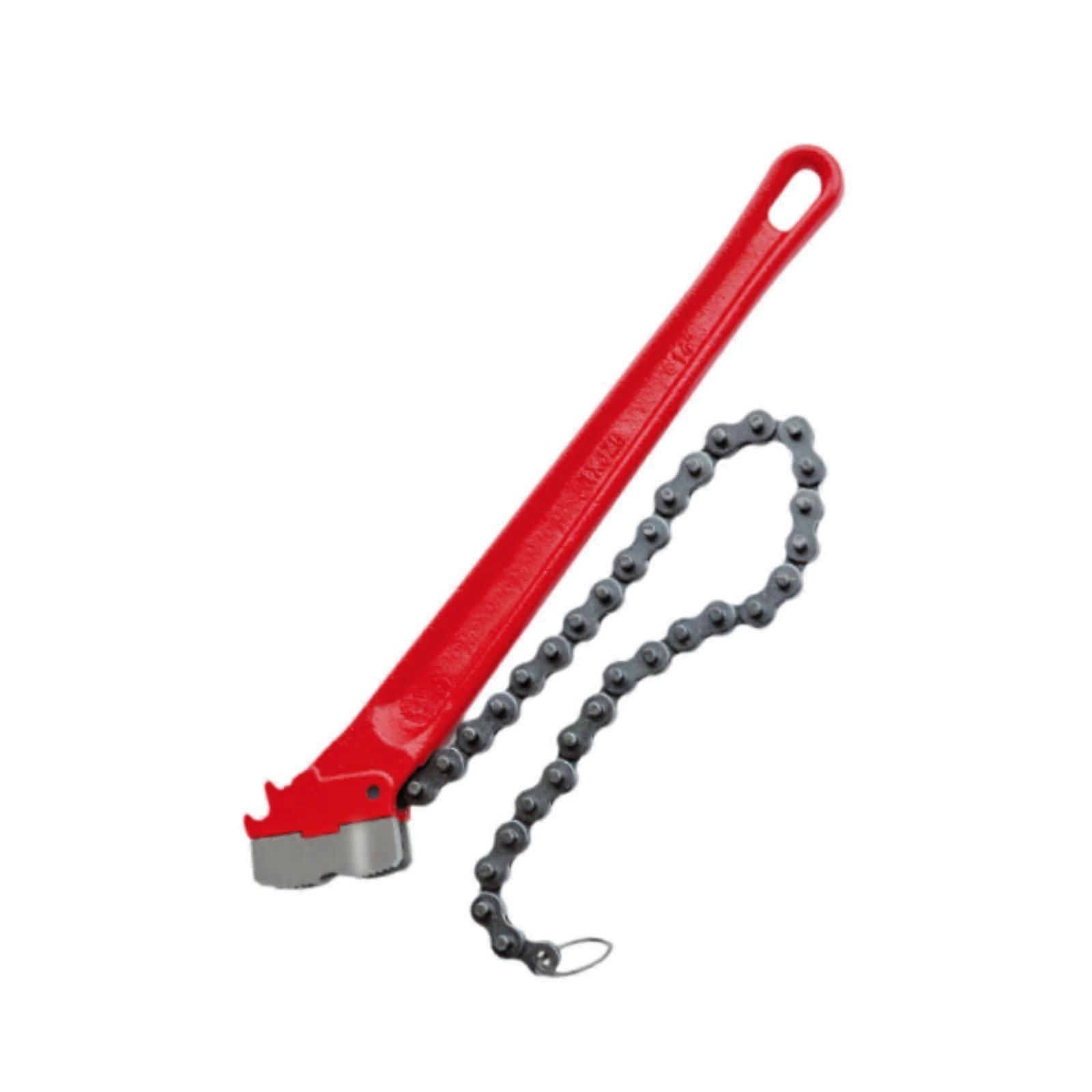 14 inch Chain Wrench Long Handle Plumbing Pipe Tool Multi Purpose Heavy Duty