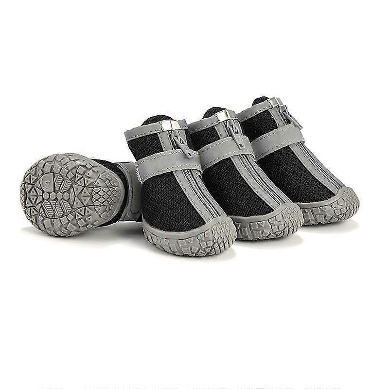 4pcs/set Summer Dog Shoes Anti-slip Footwear Protector Breathable for Small Cats Puppy Dogs Socks Booties