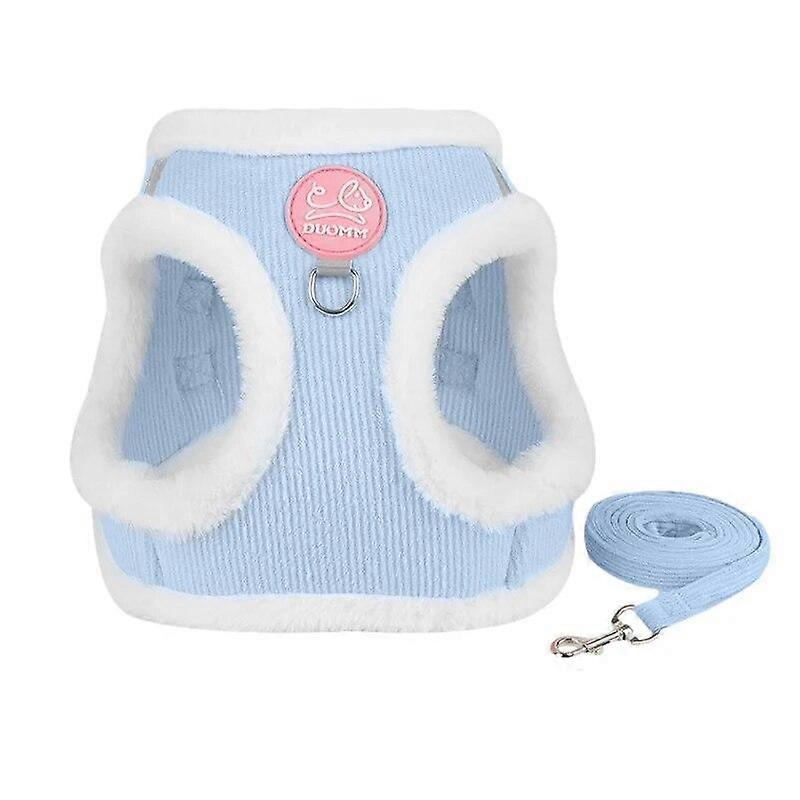 Warm Reflective Cat Harness and Leash Set Adjustable Pet Vest for Cats Puppy Harness Pet Walking Lead Leash Cat Accessories