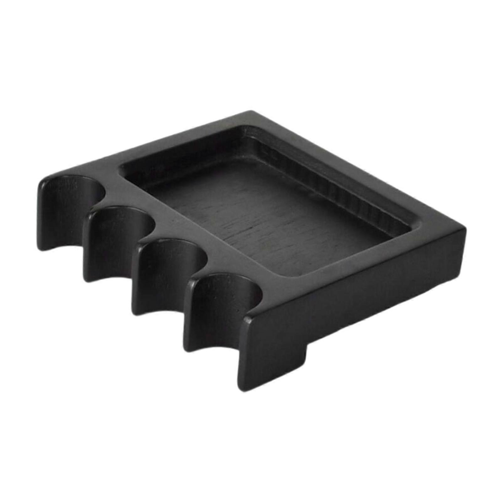 Pool Cue Holder for Table Practical Solid Wood Weighted Pool Stick Holder