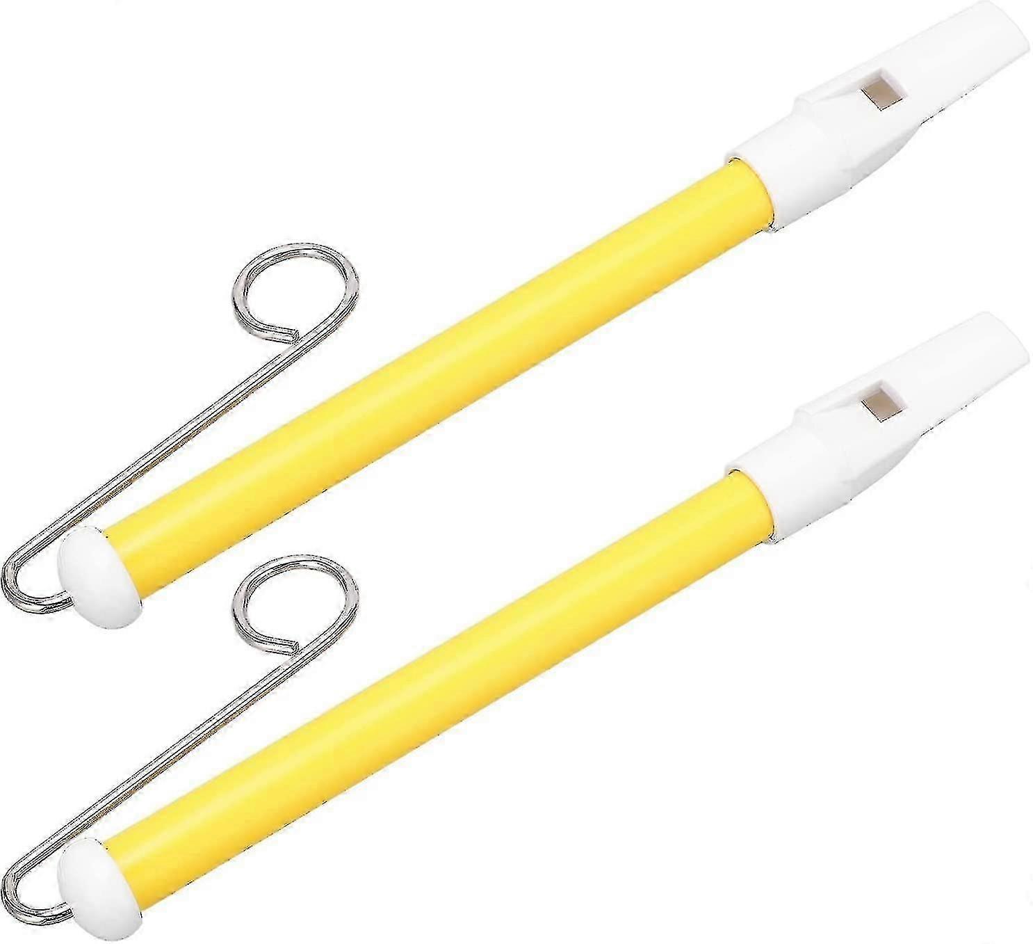 2 Pieces Slide Whistle Toy Metal Glide Flute Professional Musical Instrument For Beginners-Yvan