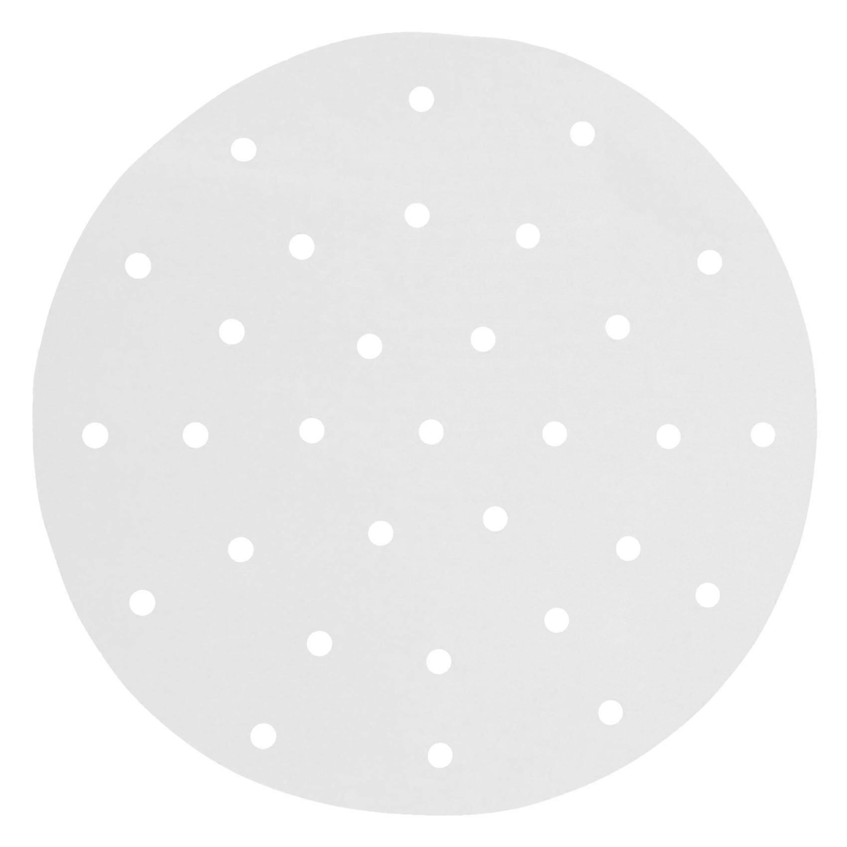 100pcs 9inch Steamer Liners,Perforated Parchment Steaming Papers Mat
