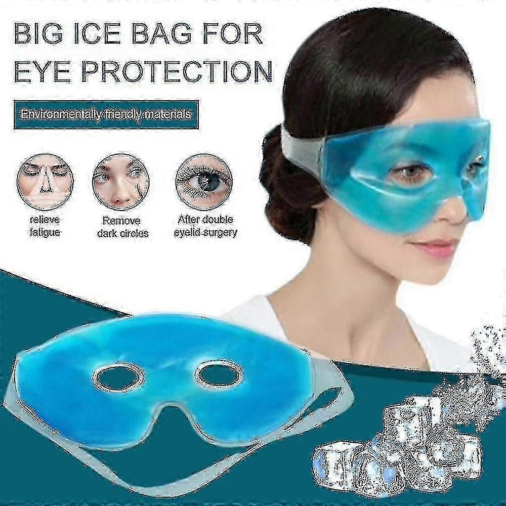 冷却アイスアイマスクは、目の疲れを和らげ、くまを解消する睡眠アイケア