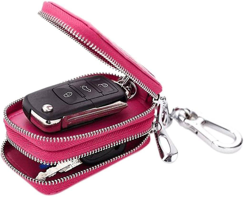 Handmade Leather Zipper Keychain