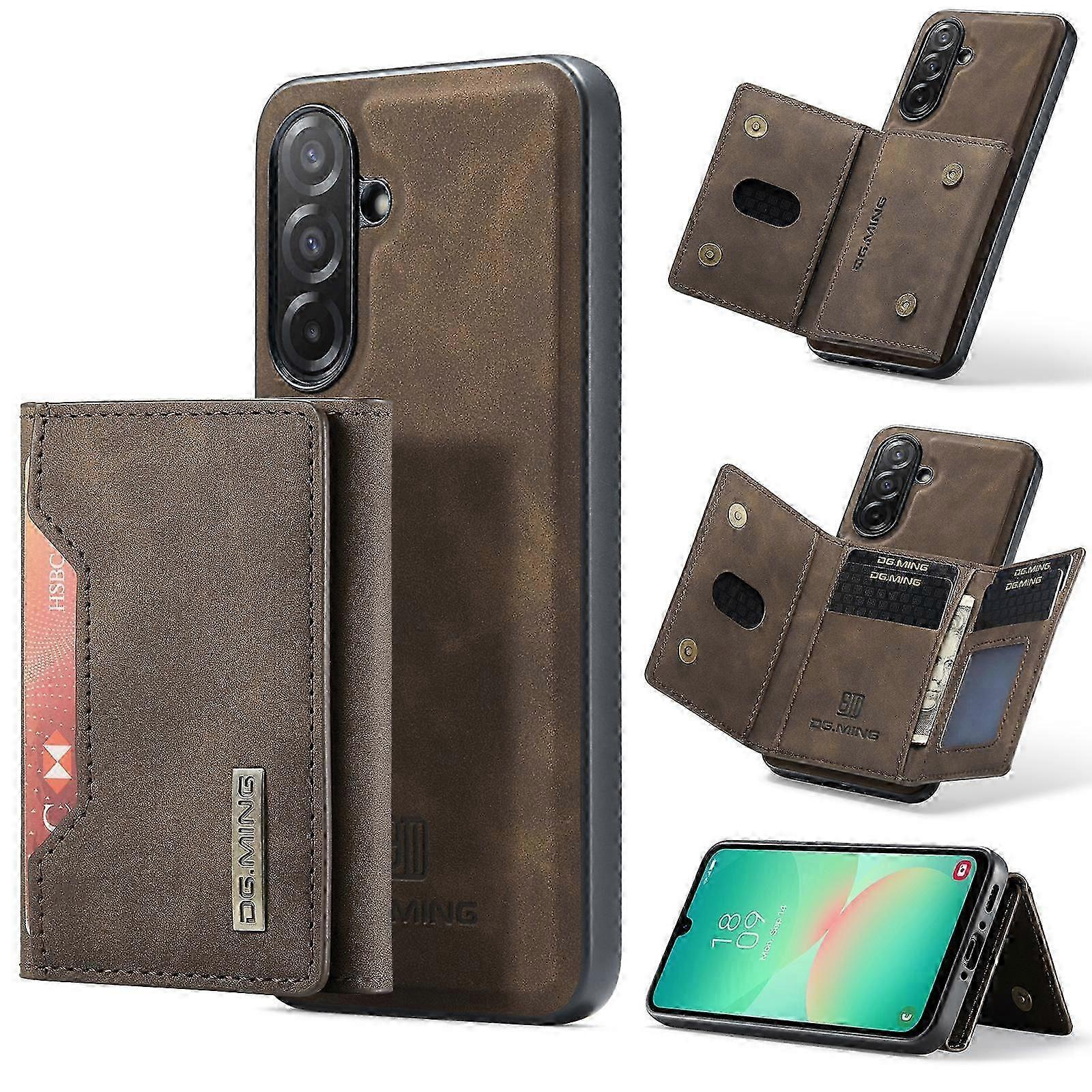 DG.MING M2 Series 3-Fold Multi Card Bag + Magnetic Phone Case