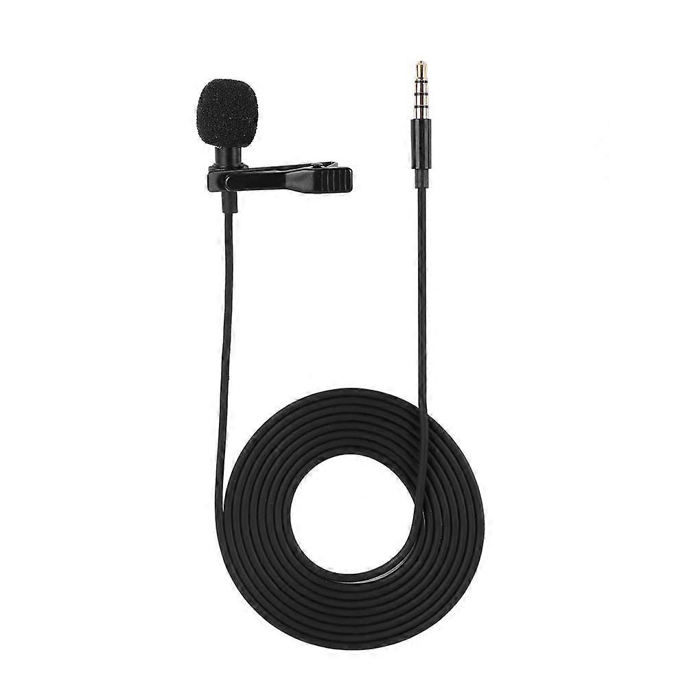 Lapel Microphone Omnidirectional Condenser Mic for iPhone Samsung Android & Windows Smartphones
