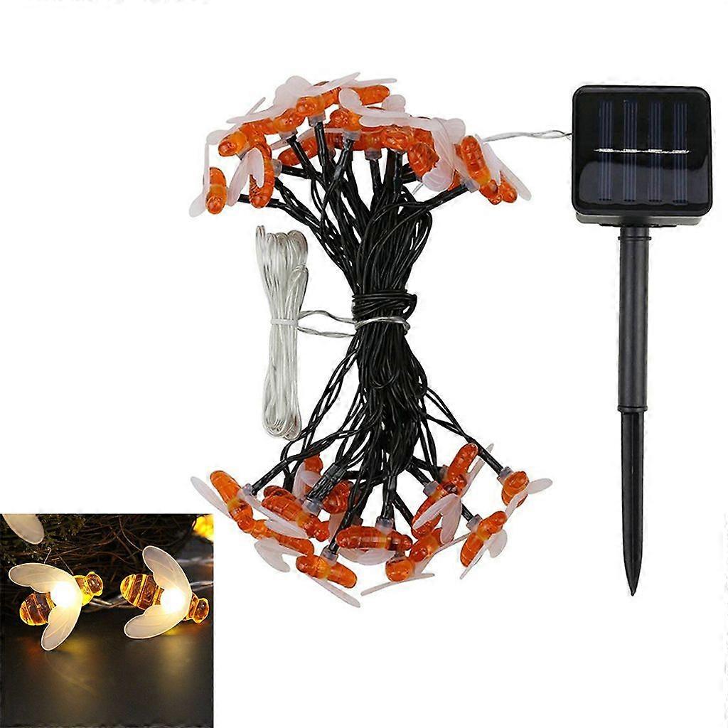 for Creative Bee Led String Outdoor Solar Decorative Light for Garden Yard