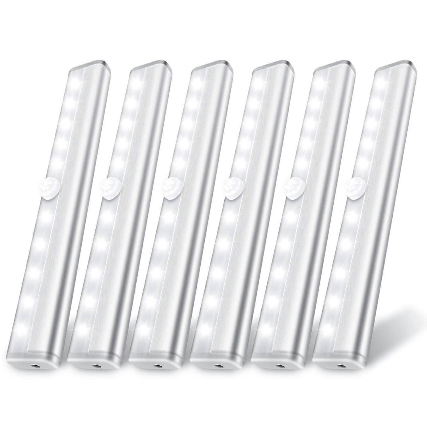 6 Pack LED Motion Sensor Lights Battery Operated for Closet Stairs