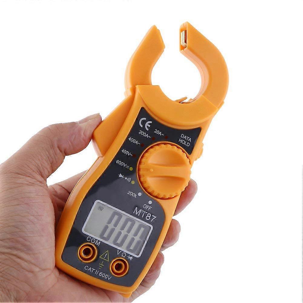 Multimeter Digital Clamp Meter, AC/DC Voltmeter Ammeter Ohmmeter, LCD Display, Overload Protection
