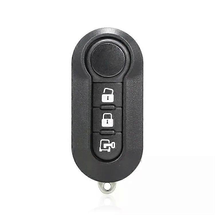Folding Car Key Case-3 Button Remote Shell for Fiat SIP22-White