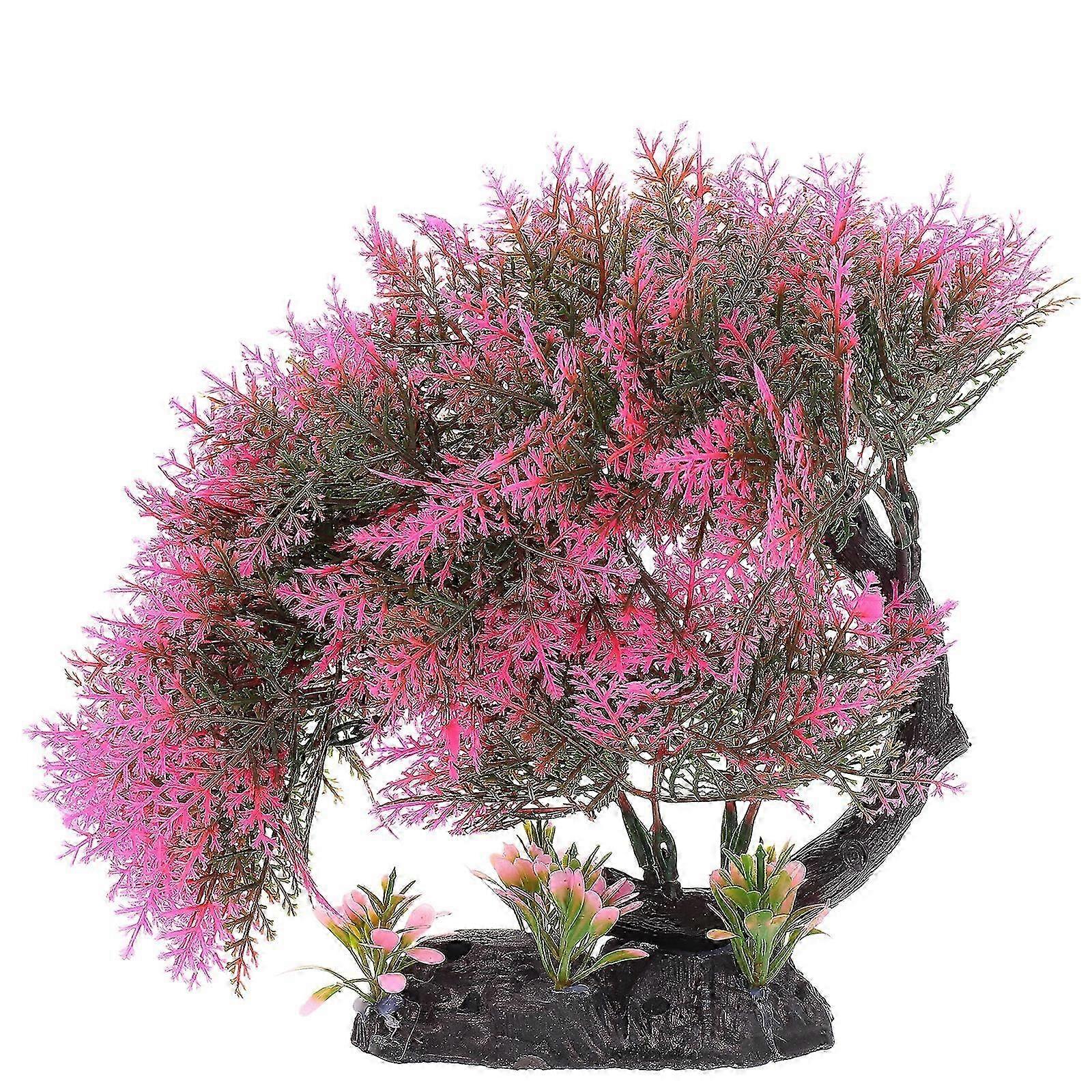 Decorative Artificial Tree Imitated Pine Tree Desktop Aquarium Decor Aquarium Accessory