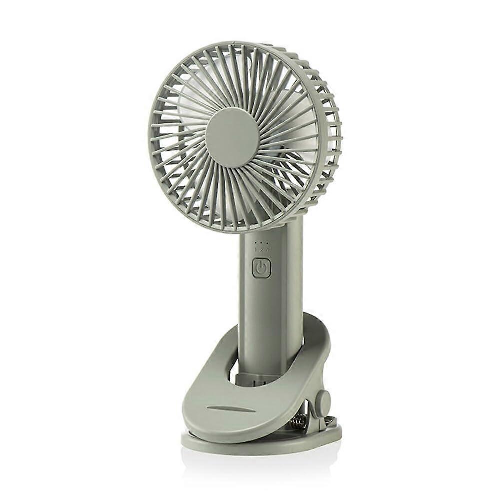 Small Portable Clip On Fan USB Battery Operated Desk Fan 3-Speed Quiet Foldable Mini Table Fan Green Stroller Camping