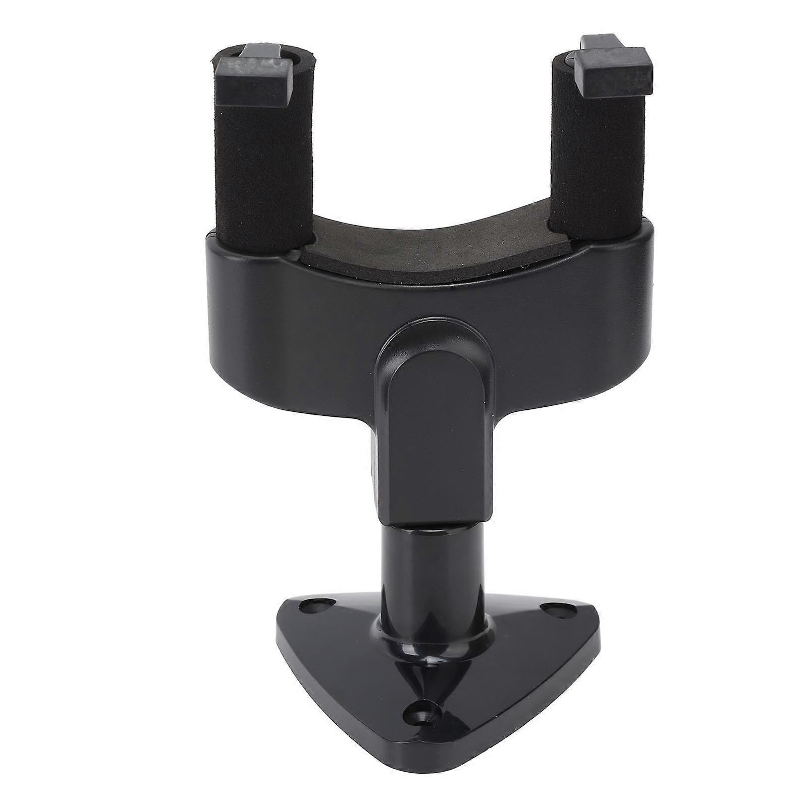 Guitar Wall Mount Holder Rack Hook Black Plastic Support Bracket