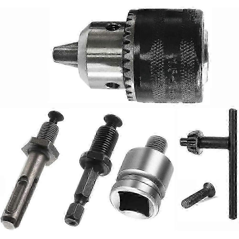 1.5-13mm Drill Chuck 1/2-20 Unf With Sds Plus Adapter And Collet Key Drill Chuck For Drilling Electric Drill Conversion
