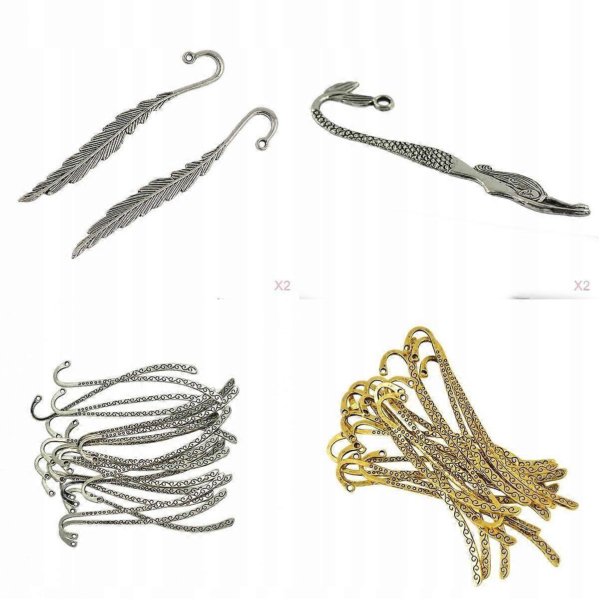 Tibetan Beaded Bookmarks With Loop For Diy Making +gold