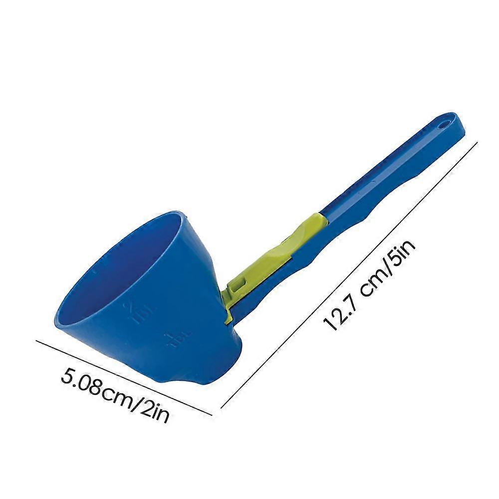 4PCS Coffee Spoon Sliding Scoop Funnel 2 In 1 Sliding Design Measuring Spoon Funnel Longer Handle No Spill Measuring Spoon Funnel Precise Measurement